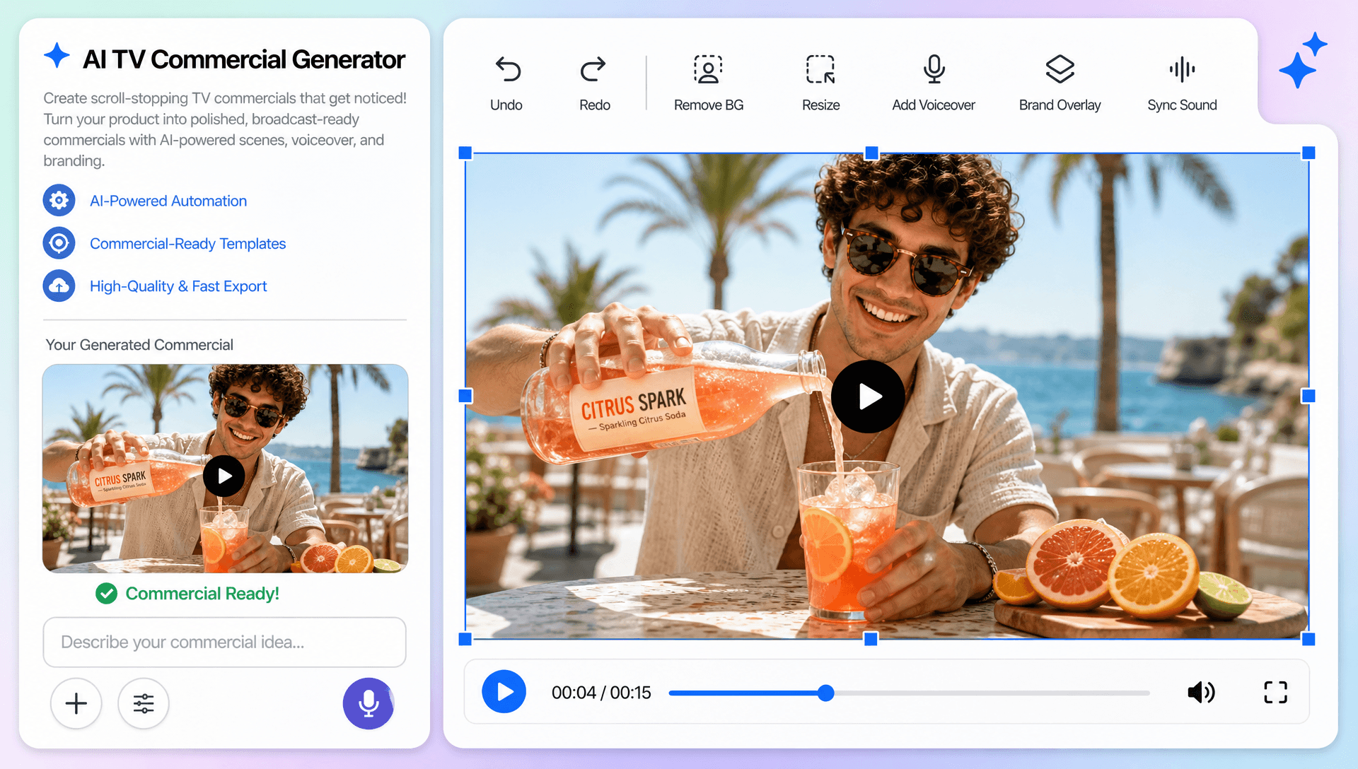 AI TV Commercial Generator Online – Create Professional TV Ads with AI AI TV Commercial Generator Online – Create Professional TV Ads with AI